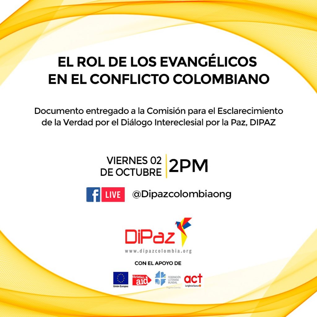 dipaz informe cev DIPAZ entrega informe a la CEV sobre el rol de los evangélicos en el conflicto colombiano