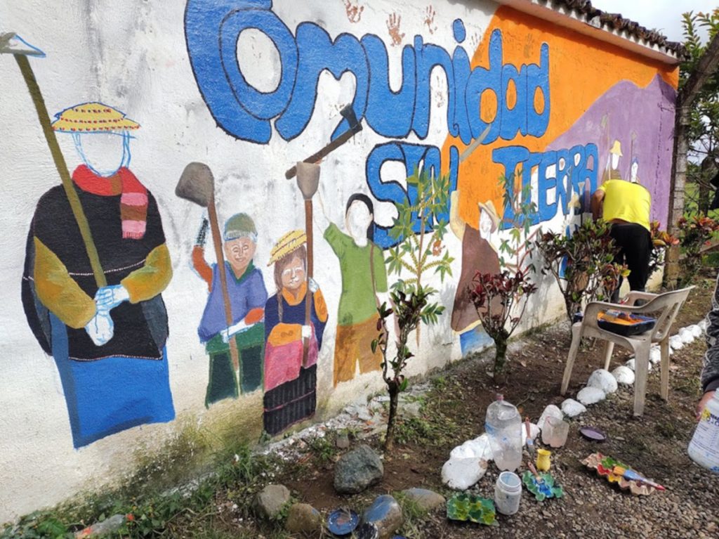 Cauca visita pastoral mural Misión Pastoral y de Acompañamiento de DIPAZ. Informe especial al Cauca