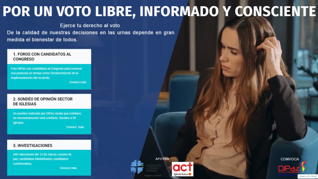 Bogota voto Por un voto libre, informado y consciente